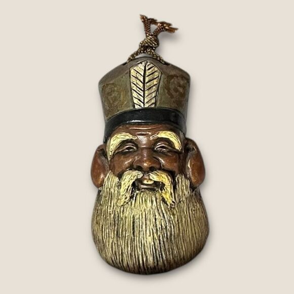 Vintage 1960s Japanese Ceramic Clay Bell Seven Gods of Fortune - Jurojin. RARE - Picture 9 of 14